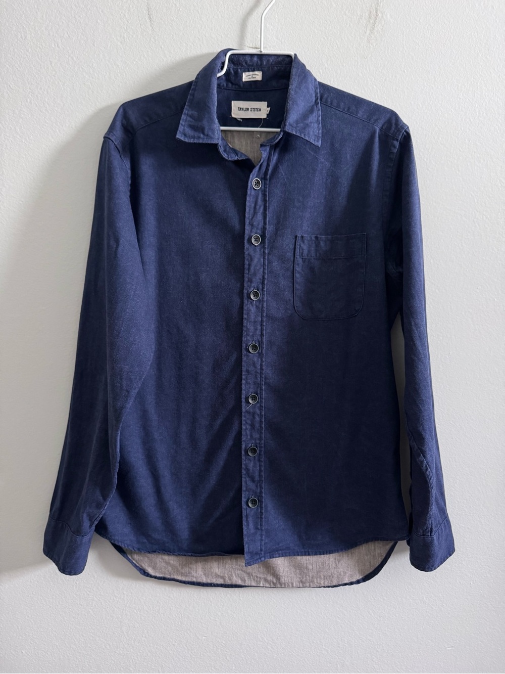 Taylor Stitch Indigo Button Down Shirt Size 40 - Picture 2 of 14